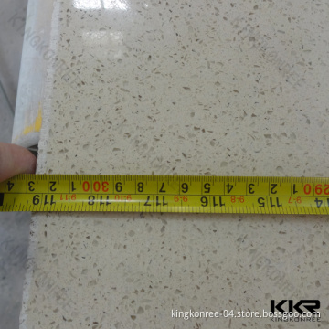 20mm Thick Mirror Sparkle Beige Artificial Quartz Stone for UK Market